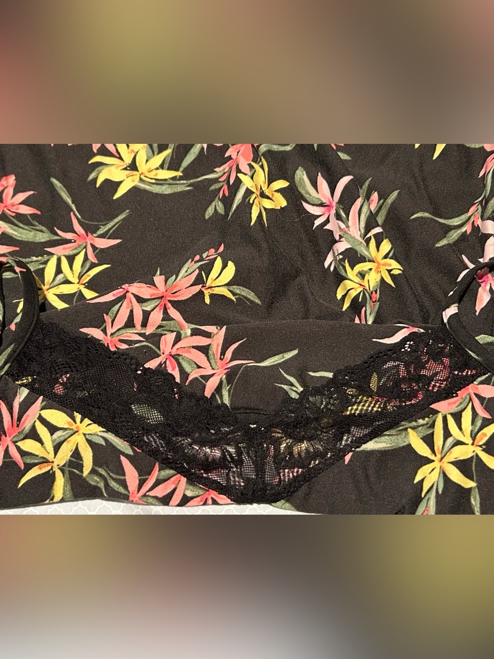 Chemise Nightgown Lot - Leopard + Floral/Tropical Prints - Picture 5 of 16